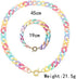 Kercisbeauty Candy Colorful Chunky Chain Acrylic Choker for Women and Girls Cute Punk Rainbow Necklace...