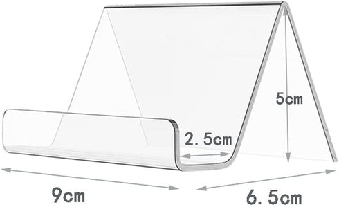 2PCS Clear Acrylic Business Card Holder Cards Stand Case for Desk Display Vertical Business Card Stand Desktop Business Card Organizer...