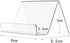2PCS Clear Acrylic Business Card Holder Cards Stand Case for Desk Display Vertical Business Card Stand Desktop Business Card Organizer...