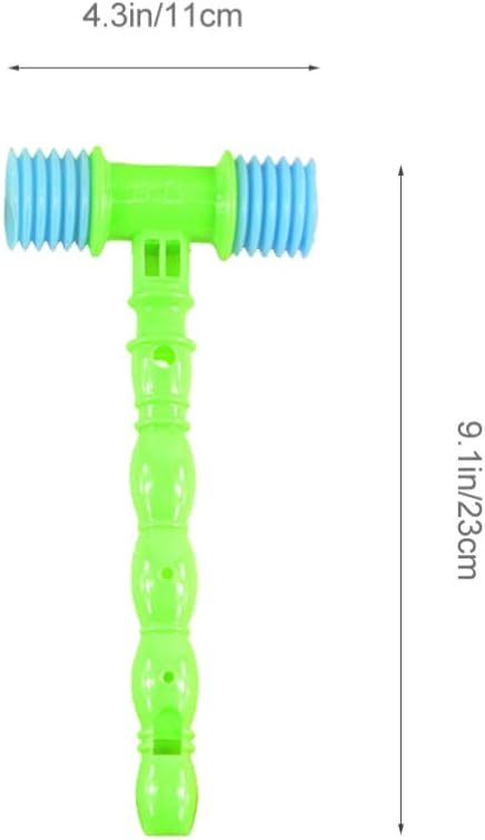 NUOBESTY 8pcs Hammer Pounding Toys, Plastic Squeaky Hammer Toy Musical Pounding Toy Beating Gavel Mallet Toys Educational Toys Random Color...