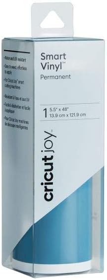 Cricut Joy Smart Permanent Vinyl, Teal - 4ft Roll (5.5' x 48'), Glossy Finish - Compatible with Cricut Joy Machine, Matless Cutting for Long cuts ...