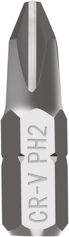 ROTATION 30-Piece Phillips #2 Bit Set PH2, Impact Grade, 1/4-inch Hex Shank, Chrome Vanadium Steel...