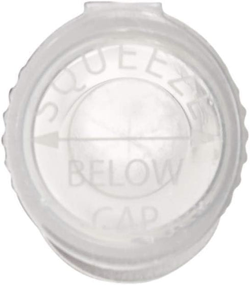 W Gallery 10 Clear 116mm OPEN CAP Pop Top Tubes - Airtight Smell Proof Containers - Plastic Medical Grade Prescription Bottles for Pills Herbs Flo...