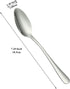 Dinner Spoons 12 Pieces, Stainless Steel 7.28inch Spoons, Dessert Spoons, Table Spoon, Soup Spoons, Easy To Clean, Dishwasher Safe...