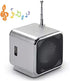 fosa Portable FM Radio & Bluetooth 5.0 Speaker 2 in 1, Digital Portable Mini Speaker Music MP3/4 Player/TF USB Disk Speaker FM Radio for Outdoor/I...