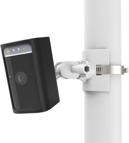 Outdoor Mount for Wyze Battery Spotlight Cam 2K (Battery Cam Pro) (No Drill, White, 1 Pack)...