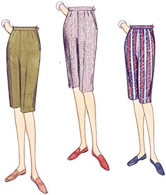 Vogue Patterns Misses' Shorts and Tapered Pants, 14-16-18-20-22", Orange...