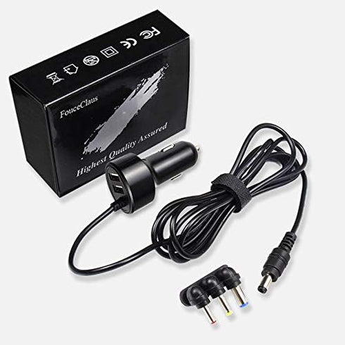 FouceClaus 12V Car Charger Adapter for Portable DVD Player, Replacement Car Cigarette Cord for RCA, Philips, DBPOWER, Sylvania, APEMAN DVD Player,...