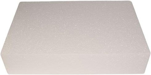 Oasis Supply Dummy Half Sheet Cake, 12" x 18" x 4", White...