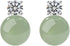 mothers day gifts Natural Real Jade Stud with moissanites Diamonds 925 Silver Backs Jade Jewelry for Daily...