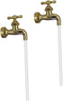 2 Sets Fountain Faucet Courtyard Decor Watering Fountain Invisible Faucet Floating Spout Garden Decor Watering Can Faucet Flow Device Ornament Out...