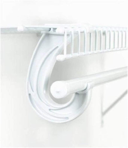3 x SuperSlide White Closet Rod Support Pack of 2...