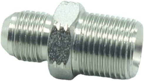 1 Piece Pipe Adapter 3/8" Male 37° Flare JIC x 3/8" Male NPT Plated Steel Hydraulic fitting...
