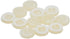 12 Pcs White Buttons - 4 Hole 14l Buttons for Sewing Size 0,35” 0,4” 0,45” Round Buttons for Crafts & DIY – Plastic 9,10,11mm Buttons - Sewing Acc...