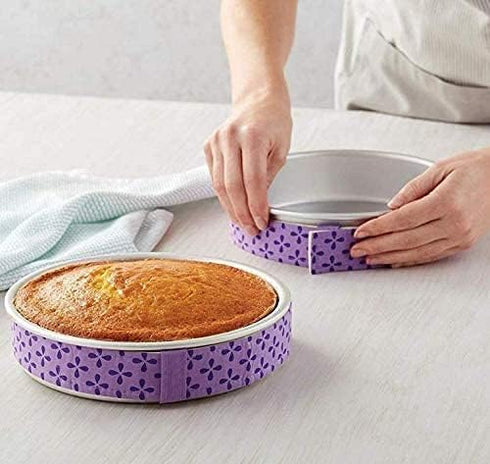 Bake Even Strip 2PCS Bake Even Cake Strips for Evenly Baked Cakes,Cake Pan Dampen Strips,Cake Strips for Baking,Keeps Cakes More Level and Prevent...