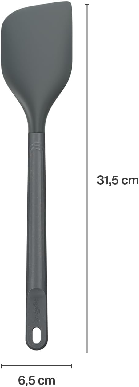 Zyliss Spatula - Sustainable Wheatstraw/Silicone - Spatula for Cooking and Mixing with Heat Resistant Silicone Head - Dishwasher Safe - Beluga Gre...