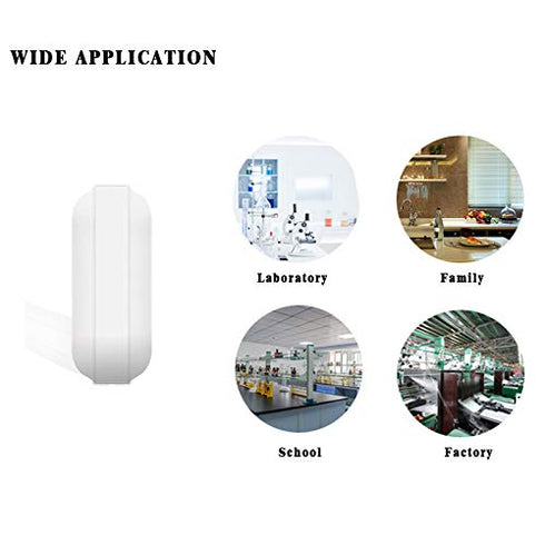 4 Pcs 10mm(0.4inch) PTFE Magnetic Stirrer Mixer Stir Bar,White Color,Laboratory Bar,Stir Plate Bar,Stir Plate Magnet,Stir Rod Magnetic...