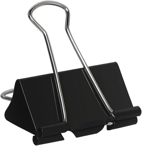 50 Pcs Extra Large Binder Clips 2 Inch Durable Black Big Paper Clamps for Office School Personal Document Organizing...