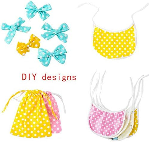 7Pcs 20" x 20" Cotton Fabric DIY Making Supplies Quilting Patchwork Fabric Fat Quarter Bundles DIY for Quilting Patchwork Cushions Cotton Fabric f...