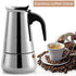 Coffee Maker, Stainless Steel Coffee Pot Percolator Stovetop Espresso Latte Maker Percolator Stove Top Filter Coffee Maker Pot Easy Clean (300ML 6...