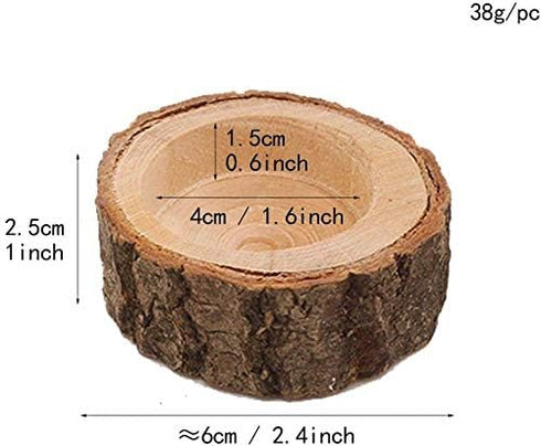 Yikko Tea Light Candle Holders, Personalized Wooden Votive Tealight Holder for Wedding Centerpieces for Table, Halloween |Christmas Party |Valenti...