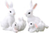 Miniature Bunny Rabbit Resin Figurine Easter Mini Bunny Ornament Cute Miniature Bunny Statue Tiny Animal Cake Topper Fairy Garden Supplies...
