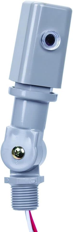 Intermatic EK4236S Nightfox™ Stem & Swivel Mount Electronic Photocontrol - Reliable Light Sensing for Outdoor & Commercial HID and LED Fixtures - ...