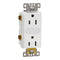 Square D by Schneider Electric Square D X Series Duplex Decorator Tamper Resistant Electrical Outlet with LED Night Light for 125 Volts, 15 Amp, M...