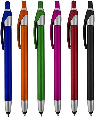 Stylus Pens for Touch Screens & Tablets: Lightweight Click Capacitive Ballpoint Pen for Tablet Touchscreens - Compatible with Any Device Screen In...