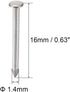uxcell Small Tiny Hardware Nails Carbon Steel 1.4X16mm(DxL) for DIY Decorative Wooden Boxes Accessories Silver Tone 200pcs...