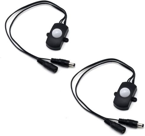 DC 5V-24V 5A PIR Motion Sensor, LED Light Induction Switch, Light with Special Motion Sensor (Black?2 Pack?)...