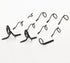 11pcs Fly Fishing Rod Guides Set, Fishing Tip Repair Kit, Hard Snake Guides and Tip Ring Hook Keeper, DIY Eye Rings for Rod Building or Repair Bla...