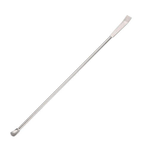 uxcell Lab Micro Sampling Reagent Spoon 304 Stainless Steel 2 in 1 Laboratory Mixing Spatula 200mm 5Pcs...