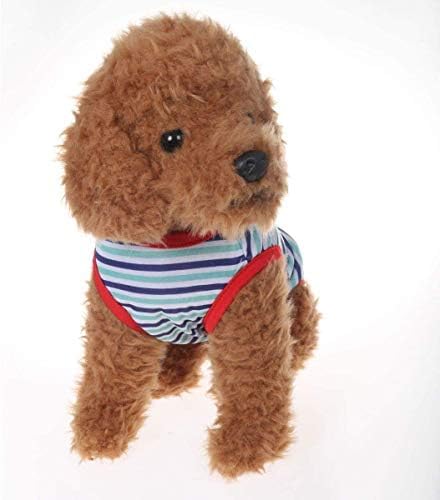 Dog Tank Top T Shirts, 2Pcs Blue Stripe Shirt for Small Dogs Cats Pets Clothes...
