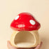 Saim Aquarium Mushroom House, Ceramic Mushroom Cave, Fish Tank Landscape Aquarium Hideout Hideaway Spawning Cave for Betta Fish, Shrimp Crab to Re...