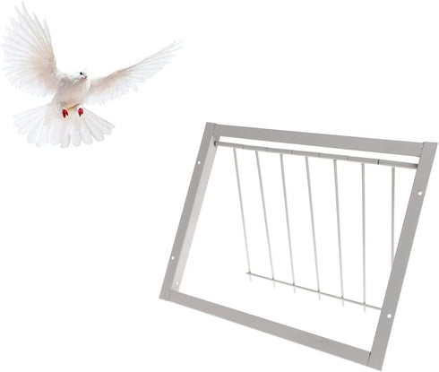 Pigeon Trap Doors Pigeon Loft Door Pigeon One Way Entrance Door Iron T Bars Frame Window Bird Cage Door(12 * 10 inch)...