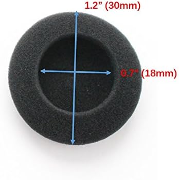 4 Pairs Replacement 1.2'' (30mm) Foam EarPad Cover Cushion for Senheiser Koss Sony Philips Headphones for 30mm Headphones only...