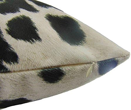 luvfabrics Pillow Cover Cow Madness Velvet Suede 18"x18" - Home Decor (Black)...