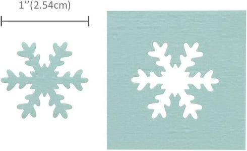 Bira Craft 1 inch Snowflake Lever Action Craft Punch, Christmas Punch, for Paper Crafting Scrapbooking...