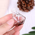 4 Pack,6ml(1/5 Fl Oz) Refillable Car Essential Oil Diffuser,Empty Car Air Freshener Pendant Perfume Aromatherapy Vials-Clear Glass Bottle With Woo...