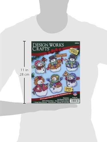 Design Works Crafts 1664 Welcome Winter Cross Stitch Ornament Kit, 4"...