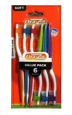 6-Each Soft Toothbrush...