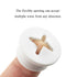 HAHIYO 4Pcs 0.8Inch/20mm White Flexible Rubber Desk Grommet Wire Grommet Cable Management Cord Hole Cover Desk Wire Hole Insert Wire Organizer for...