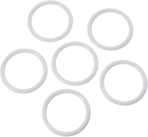 30pcs White Dreamcatcher Rings Hoops, 60mm Plastic Macrame Rings Dream Catcher Circle for DIY Art Crafts...