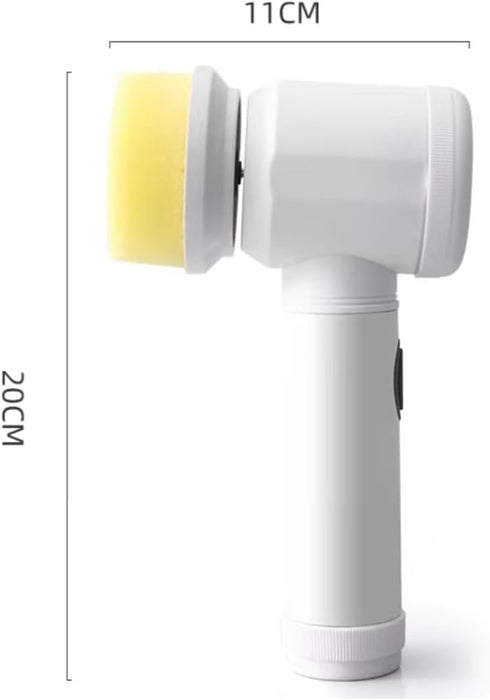 Upgraded Electric Cleaning Brush, USB Charging, 5 in 1 Magic Power Scrubber, with 3 Brush Heads for Kitchen Shower Bathtub Bidet Sofa Carpets...