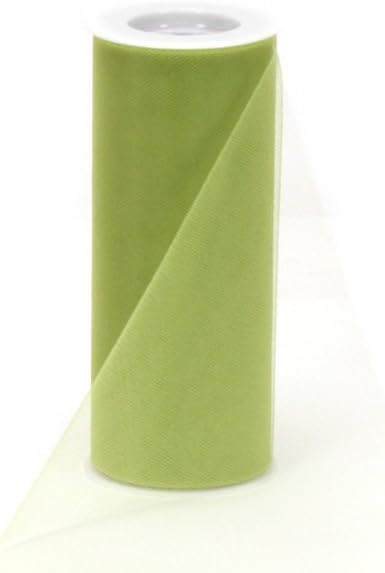 Offray Tulle Craft Ribbon, 6-Inch by 25-Yard Spool, Basil...