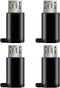 4-Pack USB-C to Micro USB Adapter, C to Micro USB Adapter Type C Female to Micro USB Male Convert Connector Charge Data Sync Replacement for Samsu...