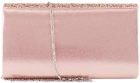 Womens Shiny Glitter Evening Clutch Envelope Handbag Chain Purse for Wedding Party Prom Gift for Mom Wife Girlfriend...