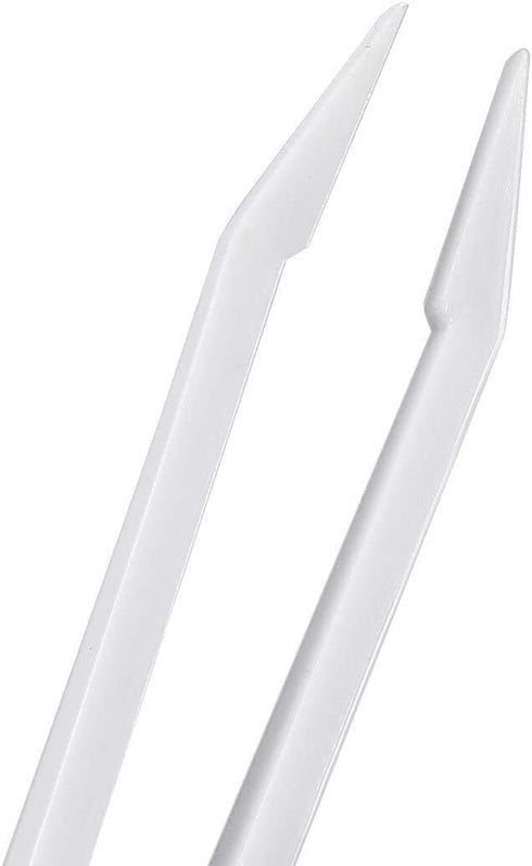 Precision Plastic Tweezers Kit - Plastic Anti static Tweezers Set Pickup Craft Electronics DIY Repair Tool - White - 6Pcs...