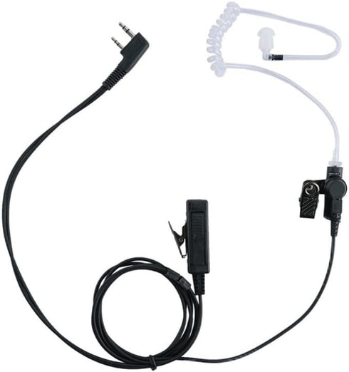Sarcia Walkie Talkie Earpiece Headset MIC PTT Compatible with Kenwood Baofeng 2pin UV-5R BF-888S BF-F8HP Arcshell AR-5Two Way Radio with 2 Wire Co...